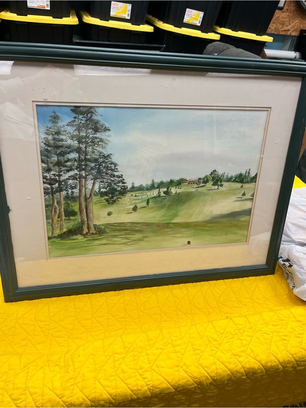 Large Signed Angela Farmland Painting
